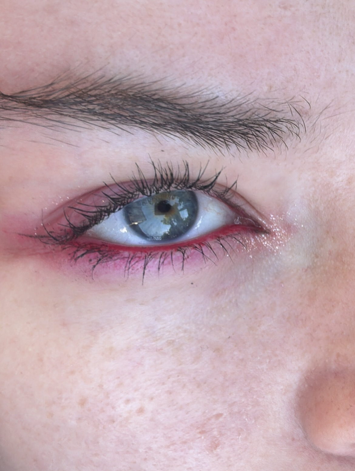 Eye makeup close-up